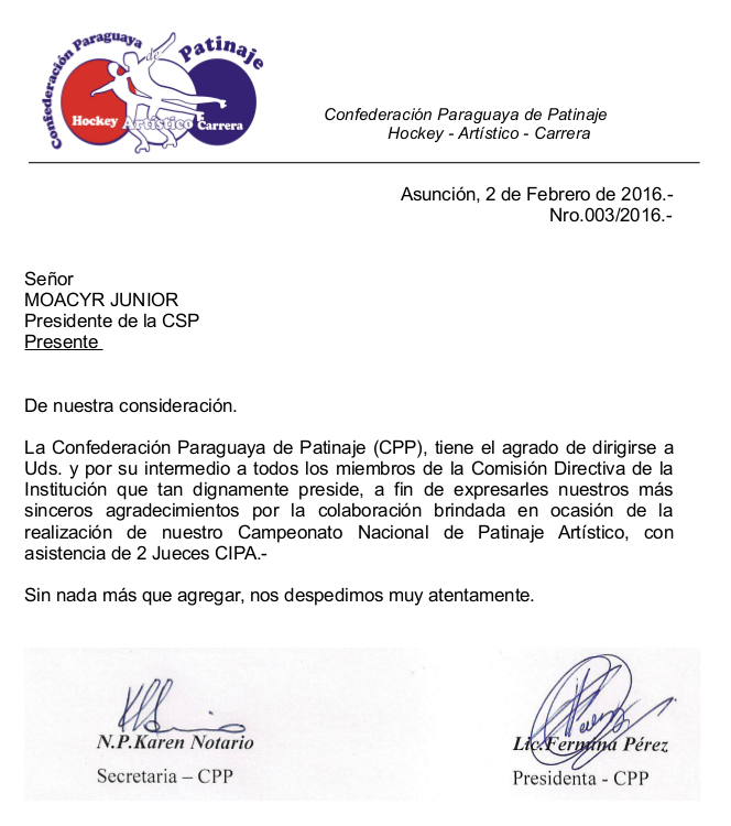 Nota CD 003-2016, a Moacyr Junior