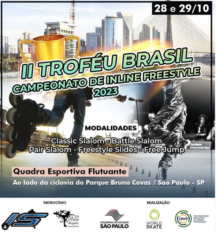 Campeonato de patinação profissional inline freestyle II troféu Brasil 2023